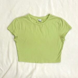 TNA Bright Green Crop Top